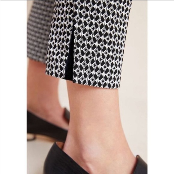 NWOT Anthropologie Larkin Jacquard Tapered Pant. Size Small. - Picture 2 of 5